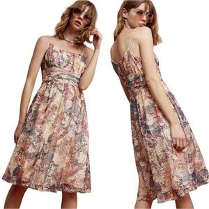 ANTHROPOLOGIE MAEVE MACKENZIE FLORAL DRESS